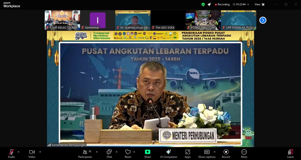 Pembukaan Posko Pusat Angkutan Lebaran Tahun 2025 (1446 H) Kementerian Perhubungan