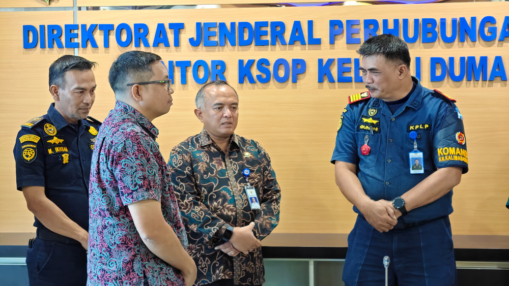 KOORDINASI CREW KN. KALIMASADHA P.115 PPLP KELAS II TANJUNG UBAN KE KANTOR KSOP KELAS I DUMAI