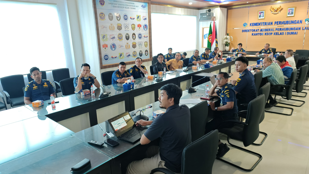 Rapat Koordinasi Prgores Pekerjaan Pengerukan PT. Pertamina Hulu Rokan.