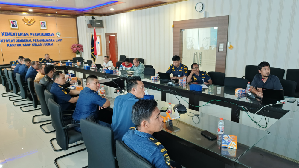 Rapat Koordinasi Prgores Pekerjaan Pengerukan PT. Pertamina Hulu Rokan.