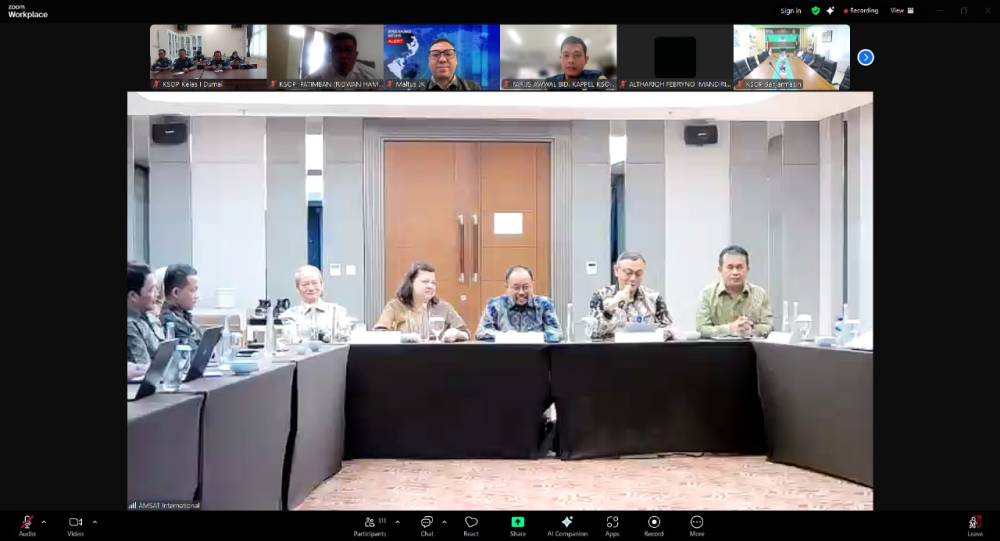 Kantor KSOP Kelas I Dumai mengikuti kegiatan Kegiatan Focus Group Discussion Kelaiklautan Tongkang Pengangkut MuatanNickel Ore, Coal, Iren Ore dan lain-lain.