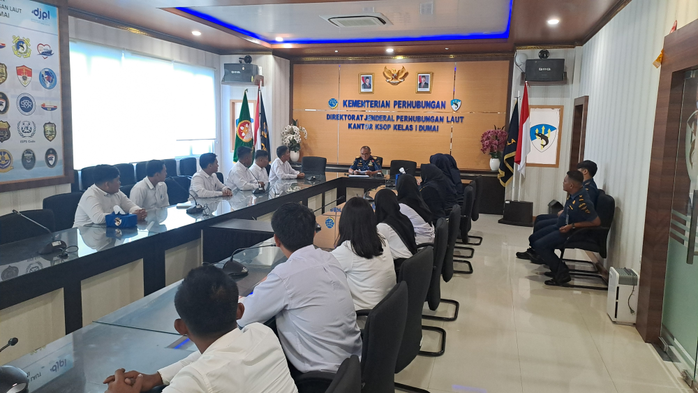KEPALA KANTOR KSOP KELAS I DUMAI MENERIMA LAPOR DIRI DARI CPNS KEMENHUB TAHUN ANGGARAN 2024