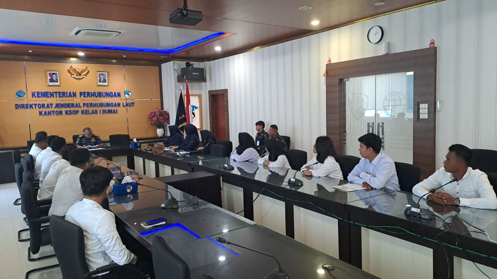 KEPALA KANTOR KSOP KELAS I DUMAI MENERIMA LAPOR DIRI DARI CPNS KEMENHUB TAHUN ANGGARAN 2024