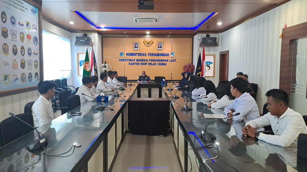 KEPALA KANTOR KSOP KELAS I DUMAI MENERIMA LAPOR DIRI DARI CPNS KEMENHUB TAHUN ANGGARAN 2024