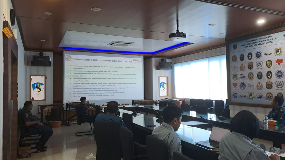 KANTOR KSOP KELAS I DUMAI MENERIMA KUNJUNGAN KERJA DARI BAKAMLA RI