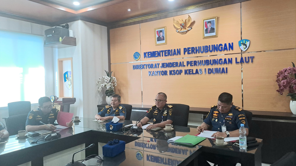 KANTOR KSOP KELAS I DUMAI MENERIMA  Temu Ramah Bersama dan Pengenalan Koperasi Jasa Tenaga Kerja Bongkar Muat (TKBM) Pelabuhan Dumai Bumi Melayu Berkah