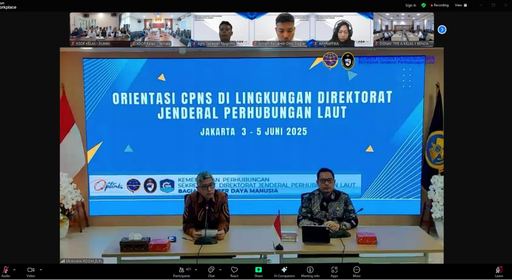 OREINTASI CPNS TAHUN 2025 DI LINGKUNGAN DIREKTORAT JENDERAL PERHUBUNGAN LAUT