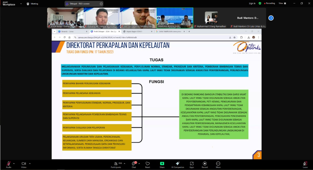 HARI KEDUA ORIENTASI CPNS TAHUN 2025 DI LINGKUNGAN DIREKTORAT JENDERAL PERHUBUNGAN LAUT
