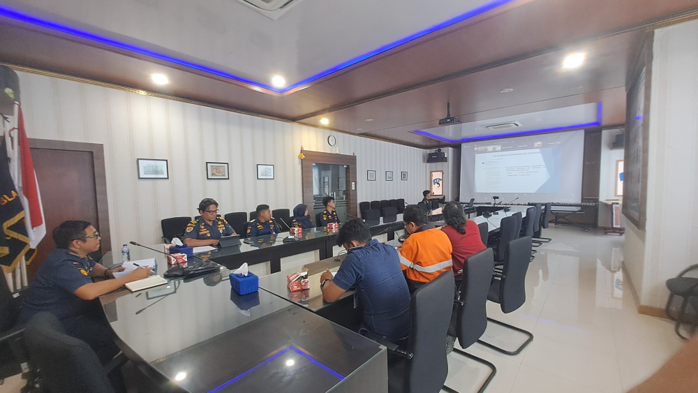 Rapat Tindak Lanjut Permohonan Persetujuan Penggunaan Sarana Bantu Pemanduan Kapal PT. Bahari Pelabuhan Indonesia.