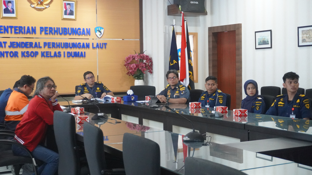 Rapat Tindak Lanjut Permohonan Persetujuan Penggunaan Sarana Bantu Pemanduan Kapal PT. Bahari Pelabuhan Indonesia.