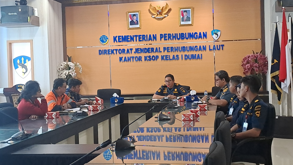 Rapat Tindak Lanjut Permohonan Persetujuan Penggunaan Sarana Bantu Pemanduan Kapal PT. Bahari Pelabuhan Indonesia.