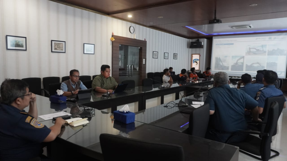 Rapat Koordinasi Progres Pekerjaan Pengerukan PT. Pelindo Regional I Cabang Dumai.