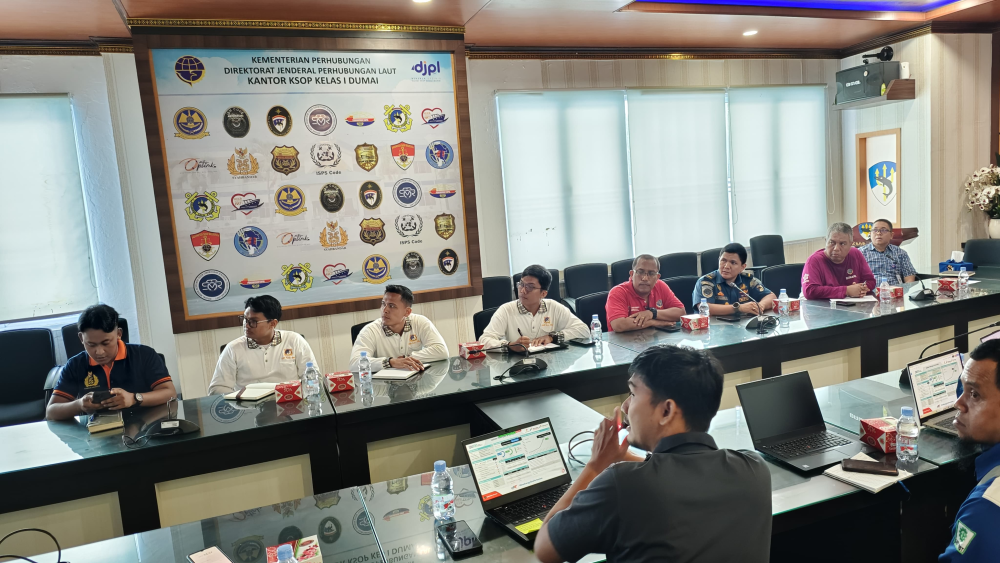Kegiatan Rapat Koordinasi Progres Pekerjaan Pengerukan PT. Pertamina Hulu Rokan.