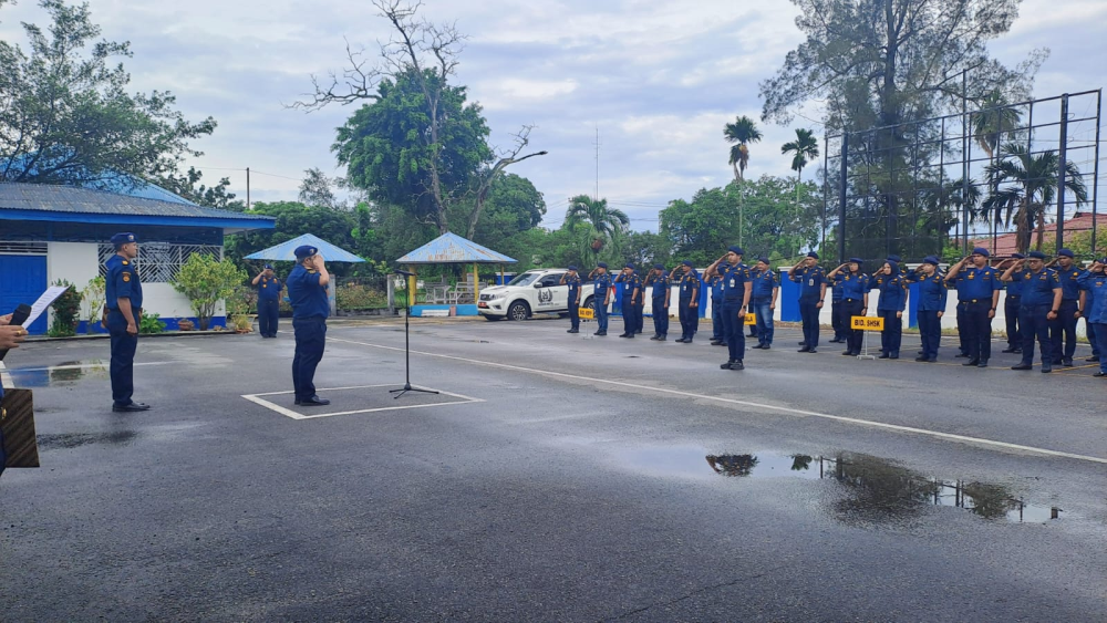 KEGIATAN APEL PAGI DI KANTOR KSOP KELAS I DUMAI