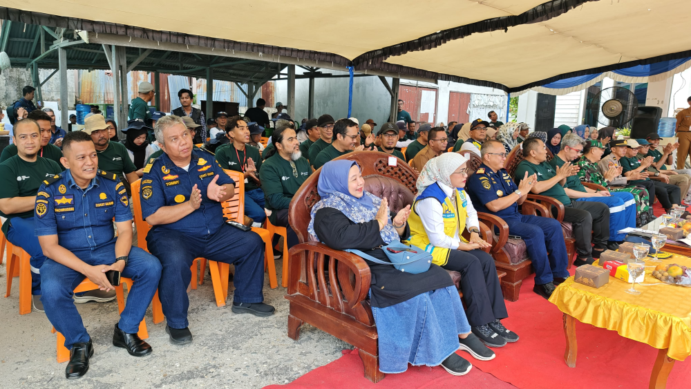 Kegiatan Aksi Bersih-bersih Kanal Jaya Maukti dan Penanaman Poho