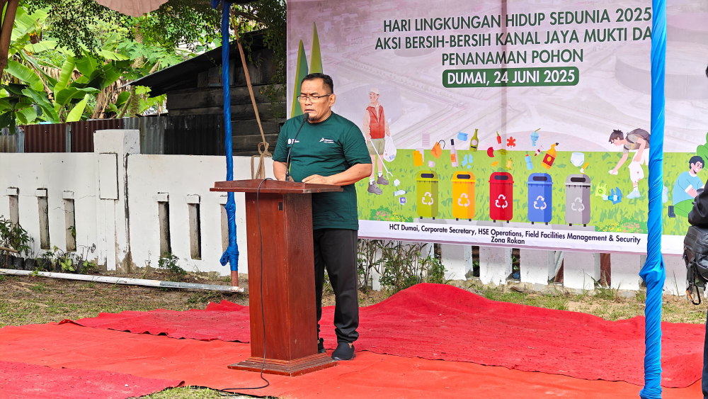 Kegiatan Aksi Bersih-bersih Kanal Jaya Maukti dan Penanaman Poho
