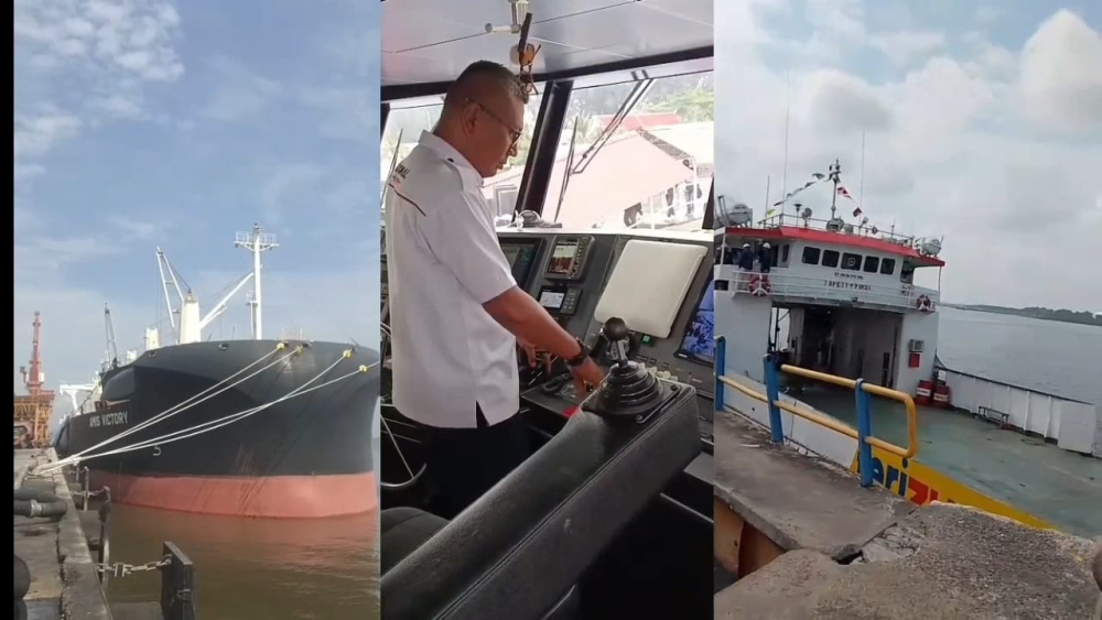 PEMBUNYIAN SULING KAPAL, DALAM RANGKA MEMPERINGATI HARI PELAUT SEDUNIA TAHUN 2025 DI WILAYAH PERAIRAN DUMAI