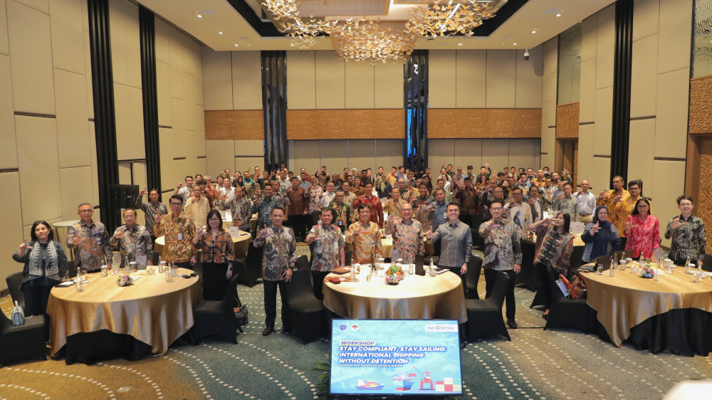 GELAR WORKSHOP KELAIKLAUTAN KAPAL, INDONESIA GANDENG SINGAPURA PERKUAT KOMITMEN KESELAMATAN PELAYARAN INTERNASIONAL
