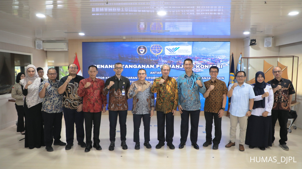 Dorong Pertumbuhan Ekonomi Kalimantan Selatan, Kemenhub Teken Kerjasama Konsesi Jasa Kepelabuhanan Pada Terminal Pelabuhan Talenta Bumi di Pelabuhan Banjarmasin