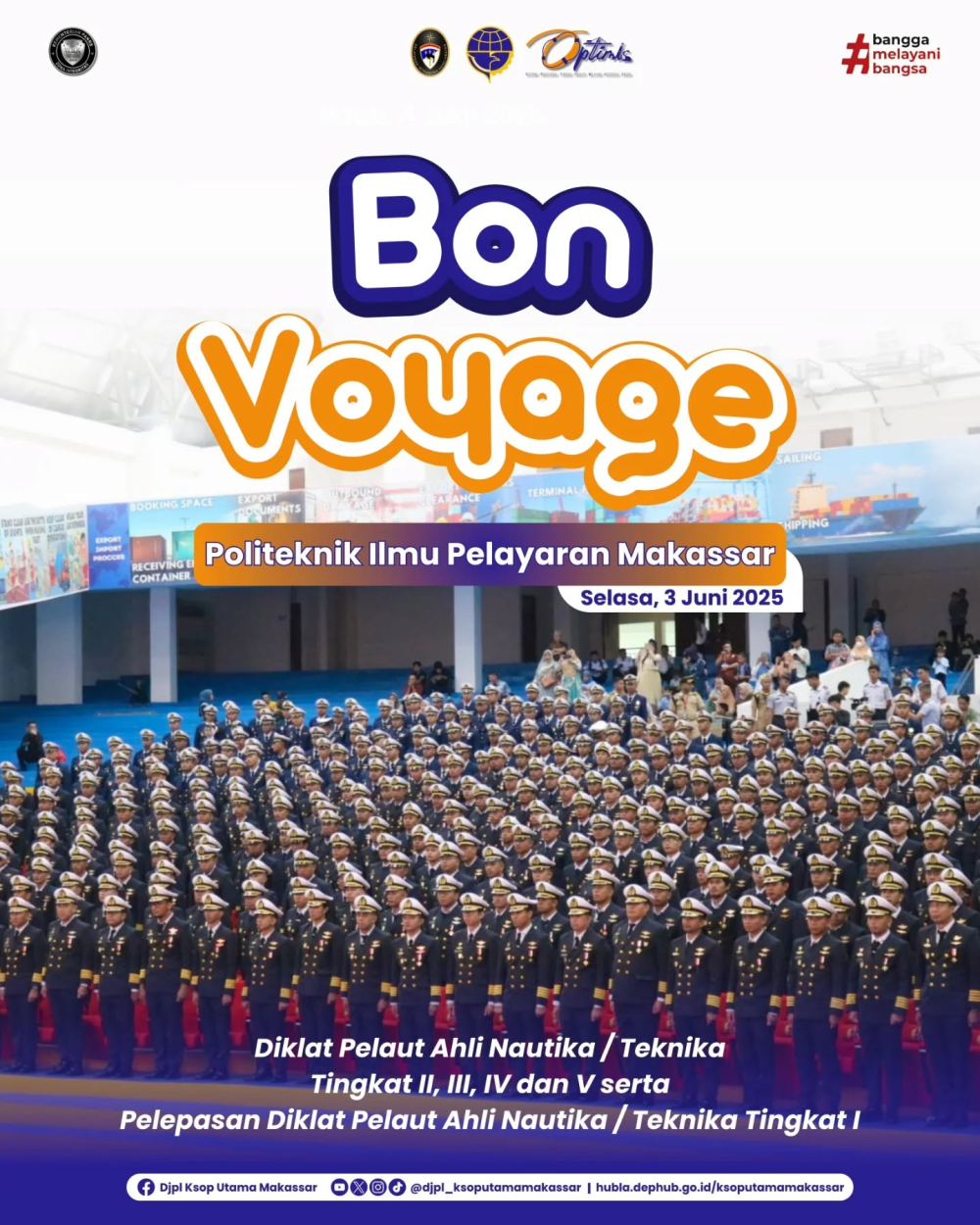 Bon Voyage dan Pelepasan Diklat Pelaut di PIP Makassar