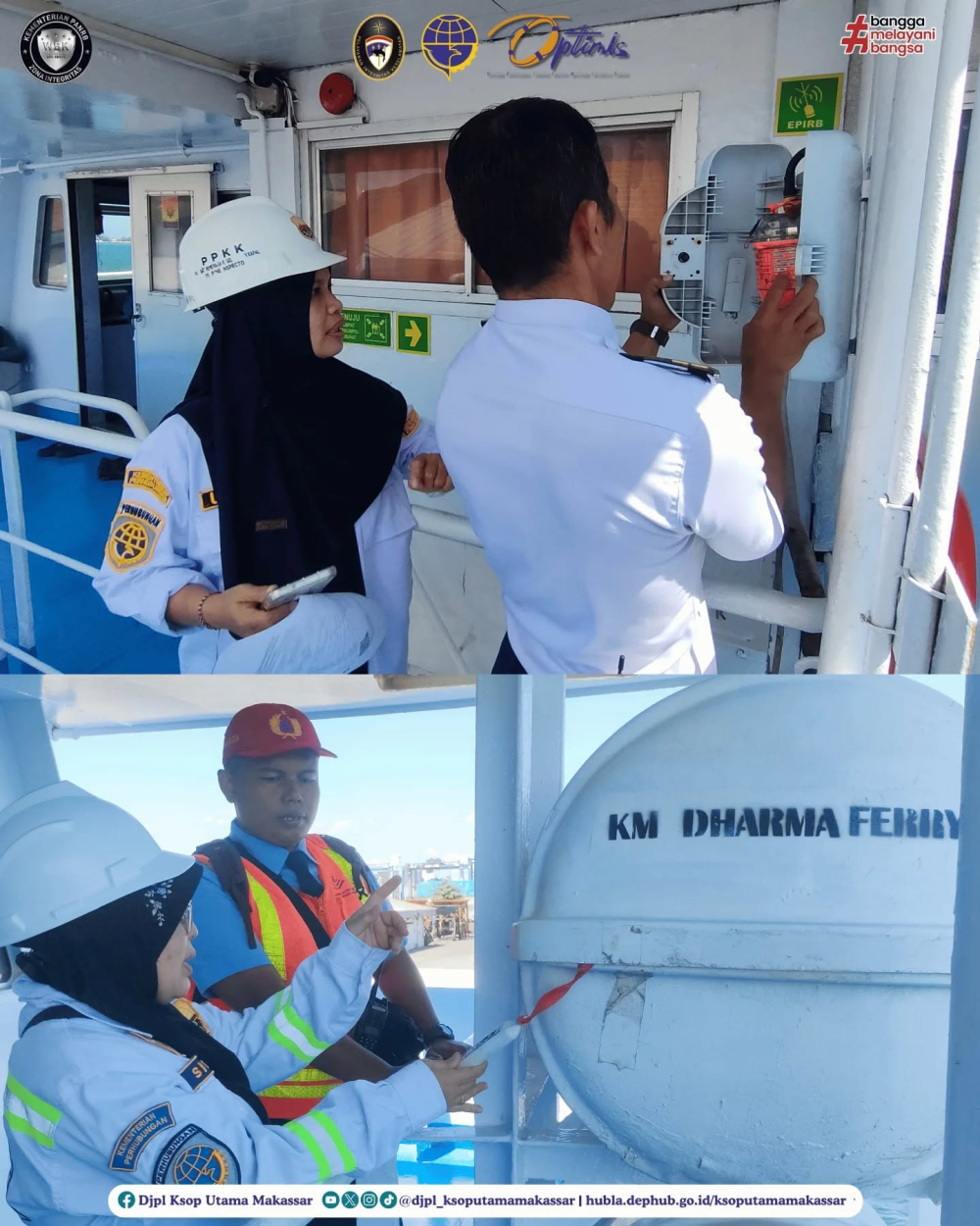 KSOP Utama Makassar Lakukan Uji Kelaiklautan Kapal Penumpang Menjelang Liburan Sekolah Tahun 2025