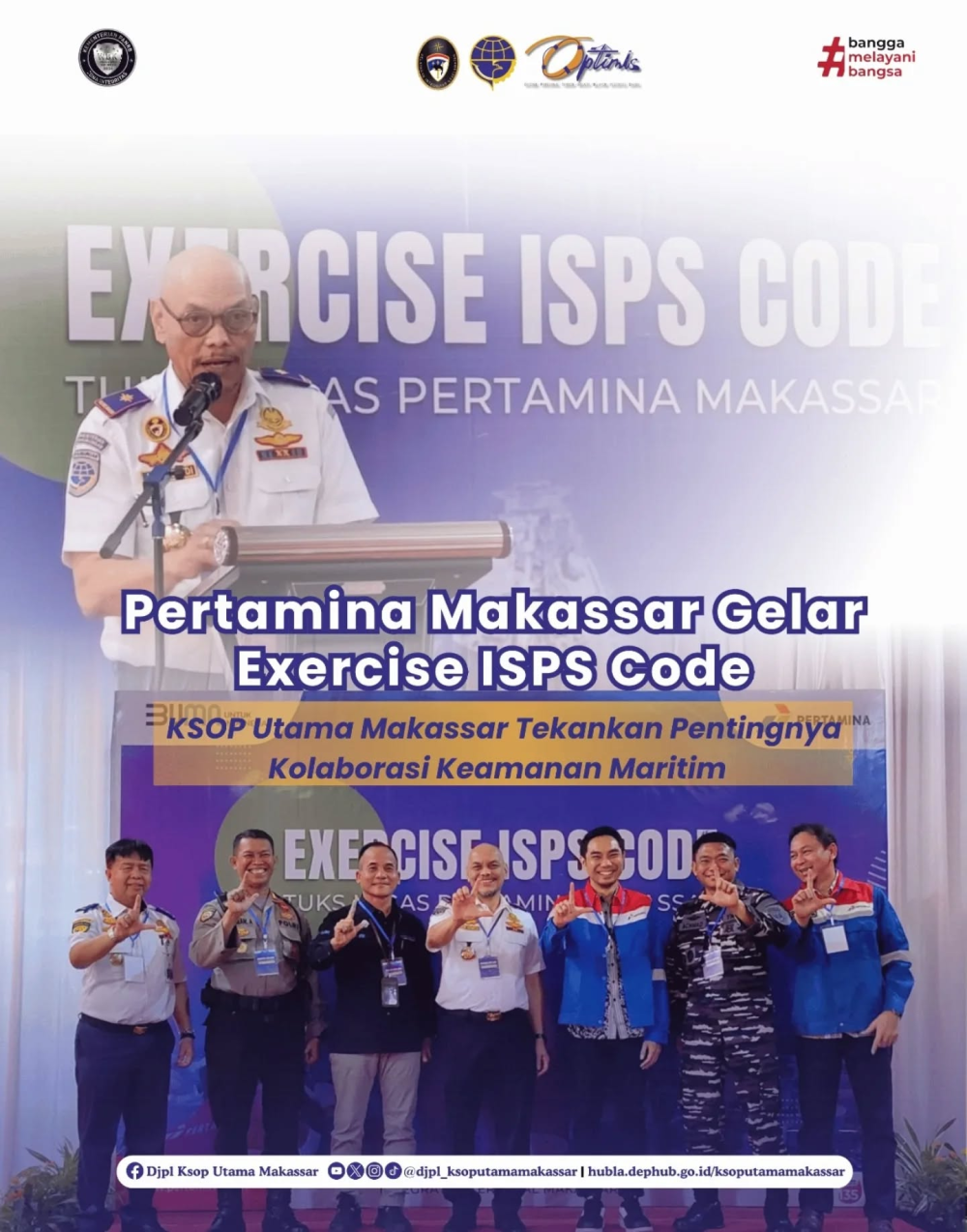 Pertamina Makassar Gelar Exercise ISPS Code, KSOP Utama Makassar Tekankan Pentingnya Kolaborasi Keamanan Maritim