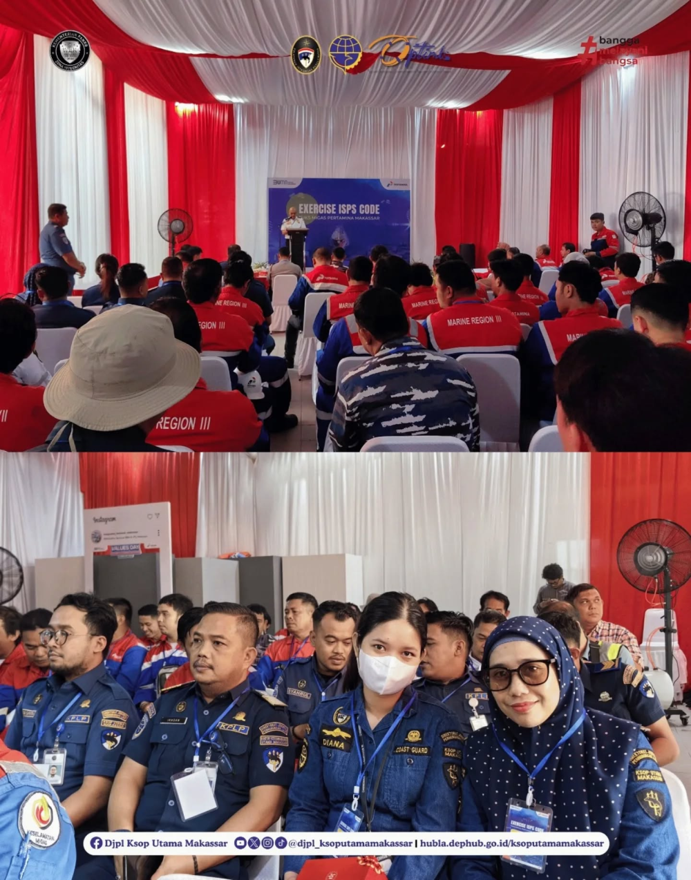 Pertamina Makassar Gelar Exercise ISPS Code, KSOP Utama Makassar Tekankan Pentingnya Kolaborasi Keamanan Maritim