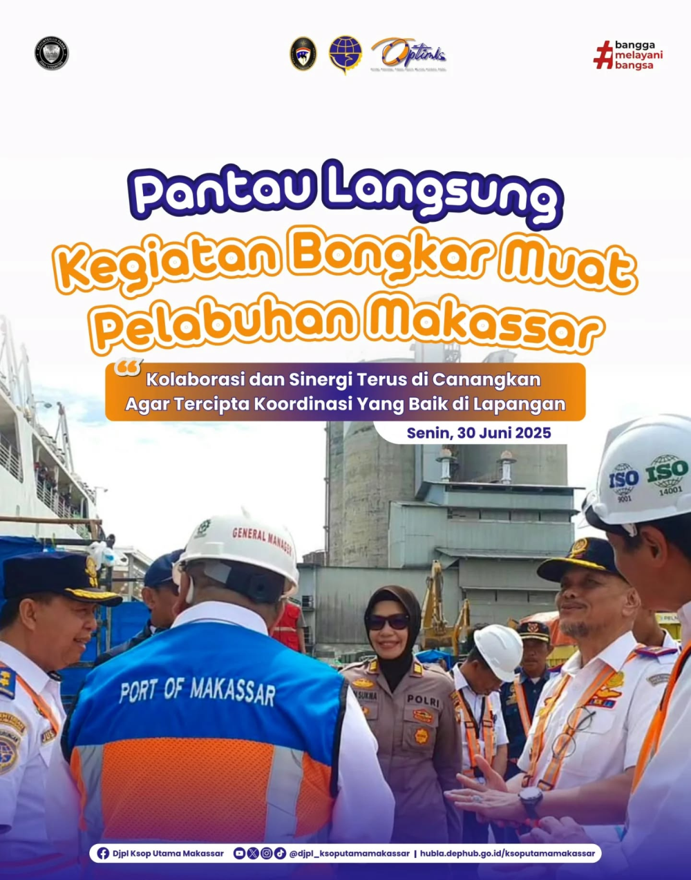 KSOP Utama Makassar Pantau Bongkar Muat dan Kunjungi KM Gunung Dempo, Tegaskan Sinergi Pelabuhan