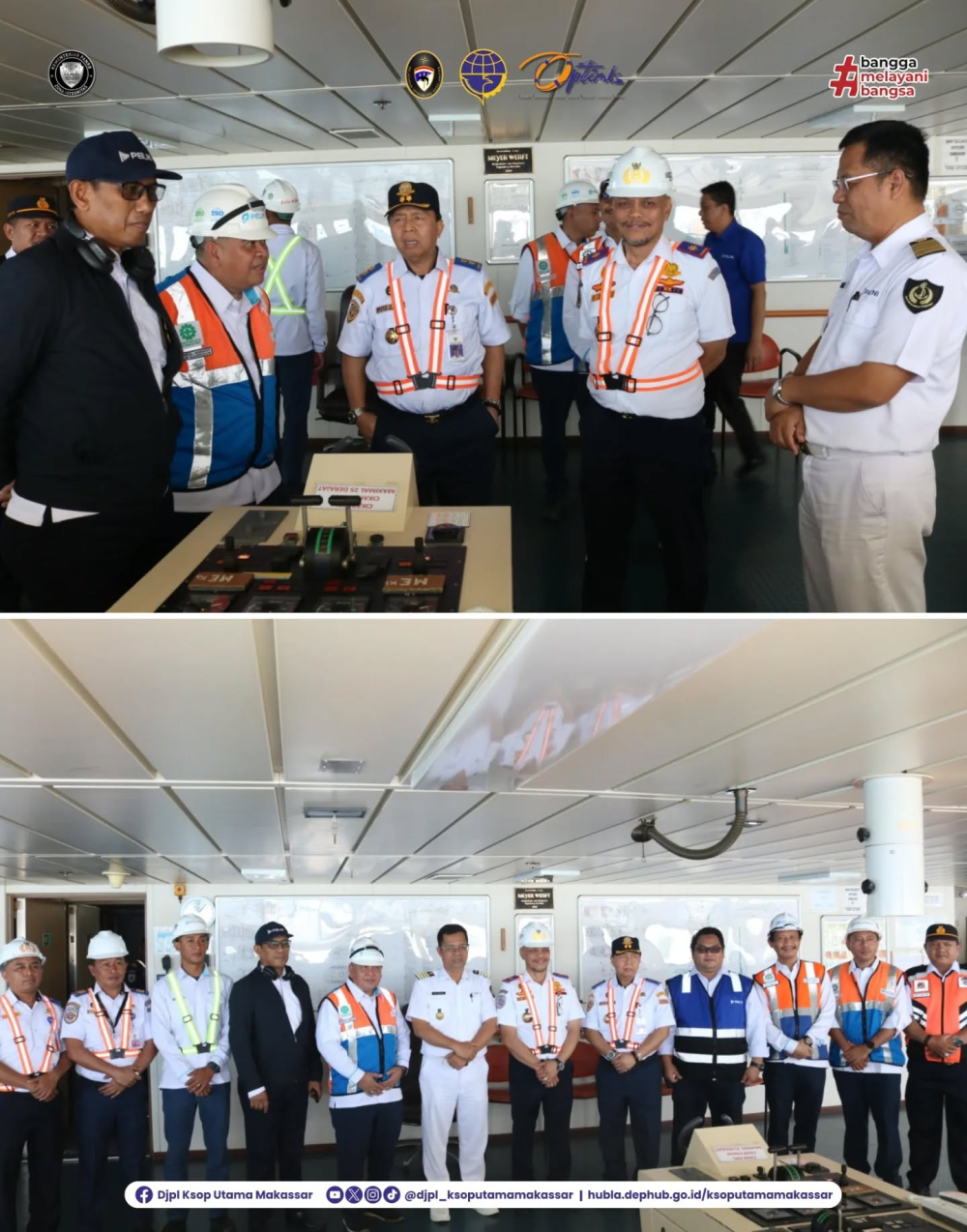 KSOP Utama Makassar Pantau Bongkar Muat dan Kunjungi KM Gunung Dempo, Tegaskan Sinergi Pelabuhan