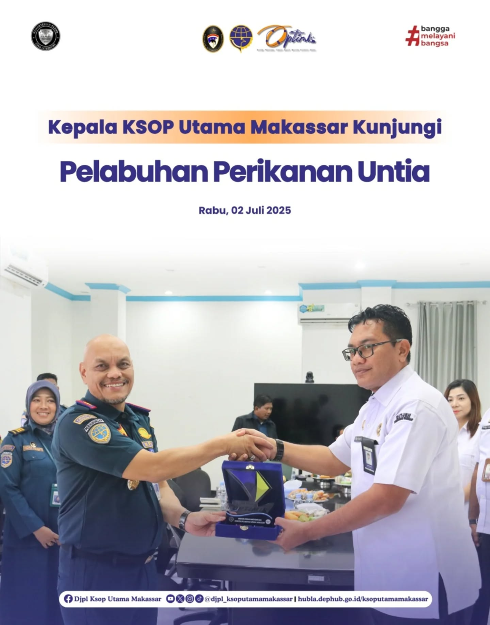 Kepala KSOP Utama Makassar Kunjungi Pelabuhan Perikanan Untia