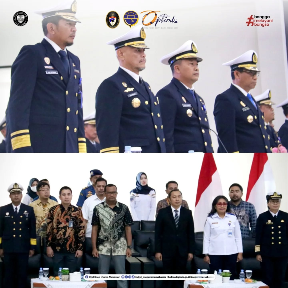 Kepala KSOP Utama Makassar, Ir. Jon Kenedi, memimpin upacara pelepasan 320 lulusan Politeknik Ilmu Pelayaran Makassar