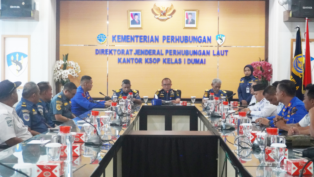 Rapat Koordinasi Keselamatan dan Keamanan serta Kelancaran Operasi Kapal Penyebrangan di Wilayah Dumai