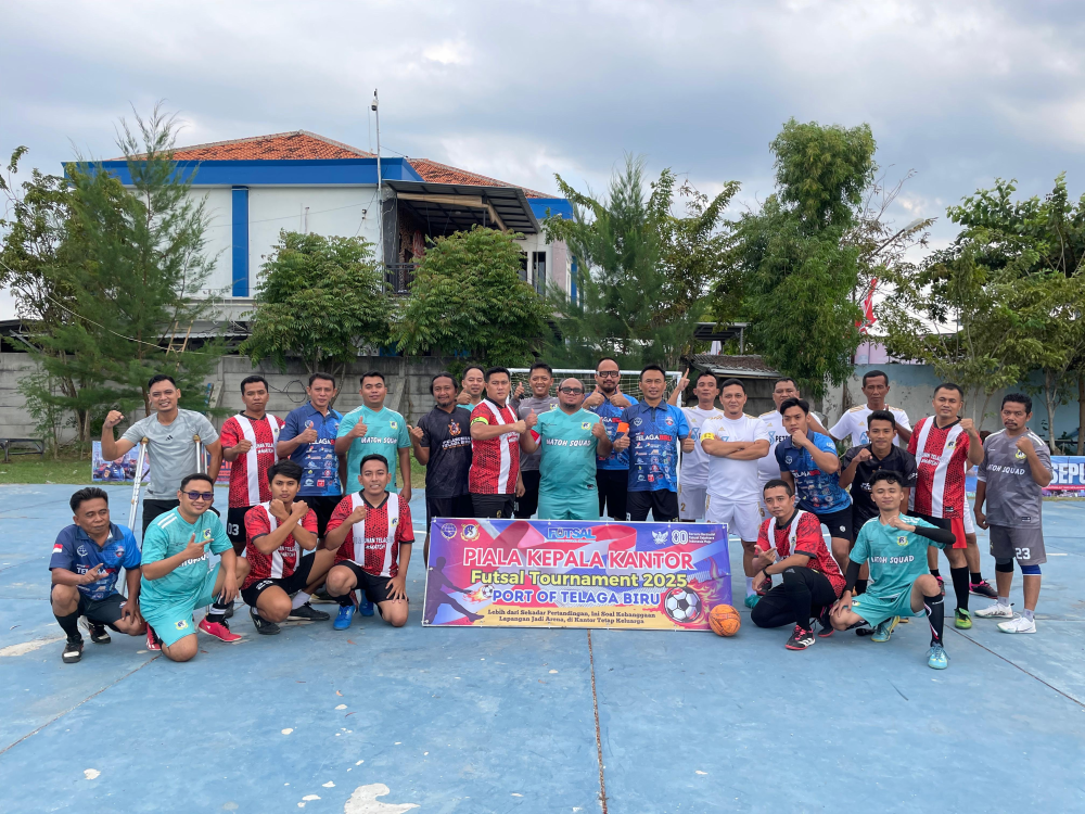 Semarak HUT RI ke-80, UPP Telaga Biru Gelar Turnamen Futsal Piala Kepala Kantor