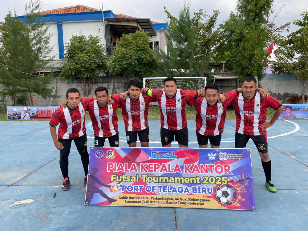 Semarak HUT RI ke-80, UPP Telaga Biru Gelar Turnamen Futsal Piala Kepala Kantor