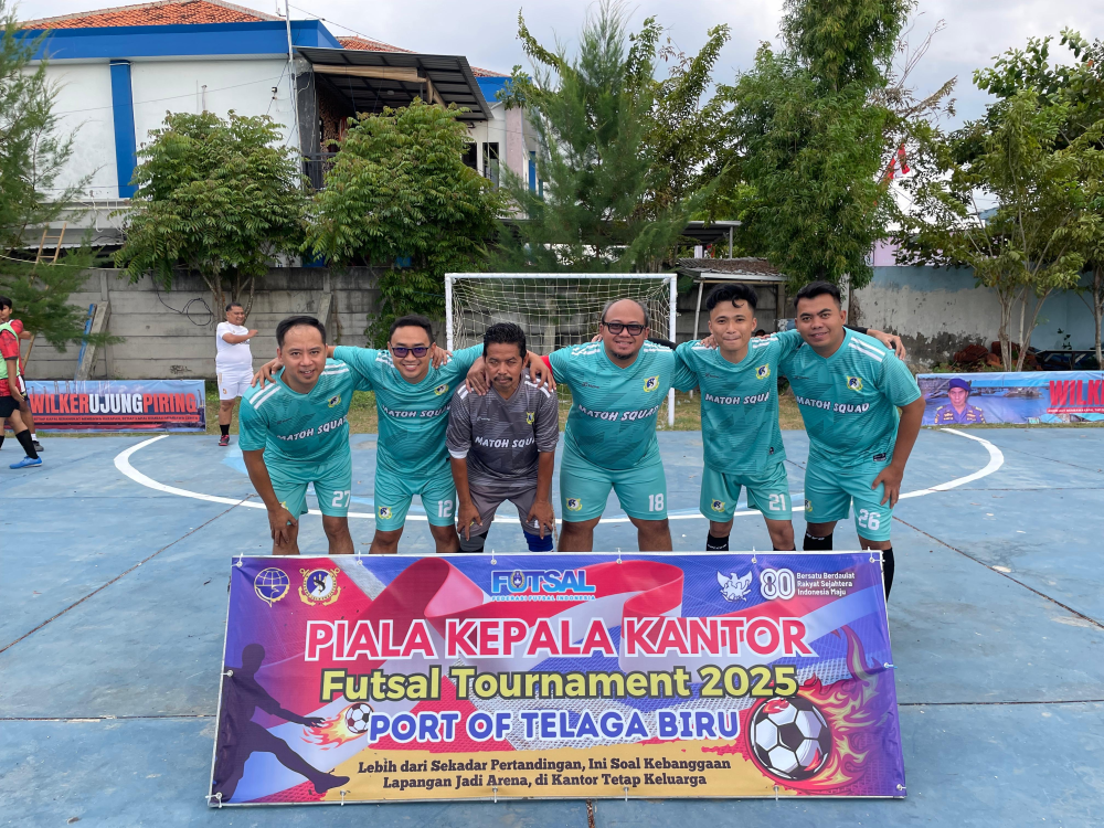 Semarak HUT RI ke-80, UPP Telaga Biru Gelar Turnamen Futsal Piala Kepala Kantor