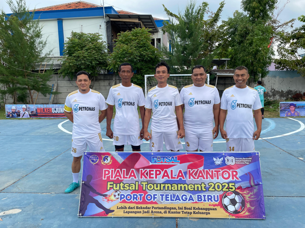 Semarak HUT RI ke-80, UPP Telaga Biru Gelar Turnamen Futsal Piala Kepala Kantor