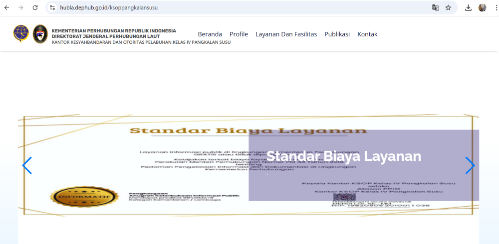 Struktur Organisasi KSOP Kelas IV Pangkalan Susu