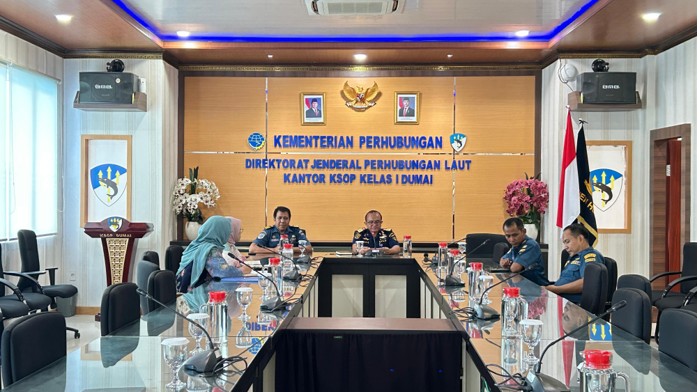 KANTOR KSOP KELAS I DUMAI MENERIMA KUNJUNGAN KERJA DARI BADAN KEBIJAKAN PERDAGANGAN KEMENTERIAN PERDAGANGAN