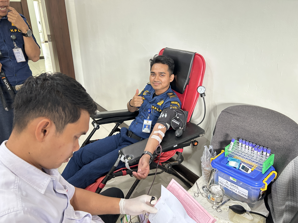 Dalam Rangka Memperingati Hari Perhubungan Nasional Tahun 2025 Kantor KSOP Kelas I Dumai Mengikuti Kegiatan Bakti Sosial Pemeriksaan Kesehatan Gratis Di Distrik Navigasi Tipe A Kelas I Dumai