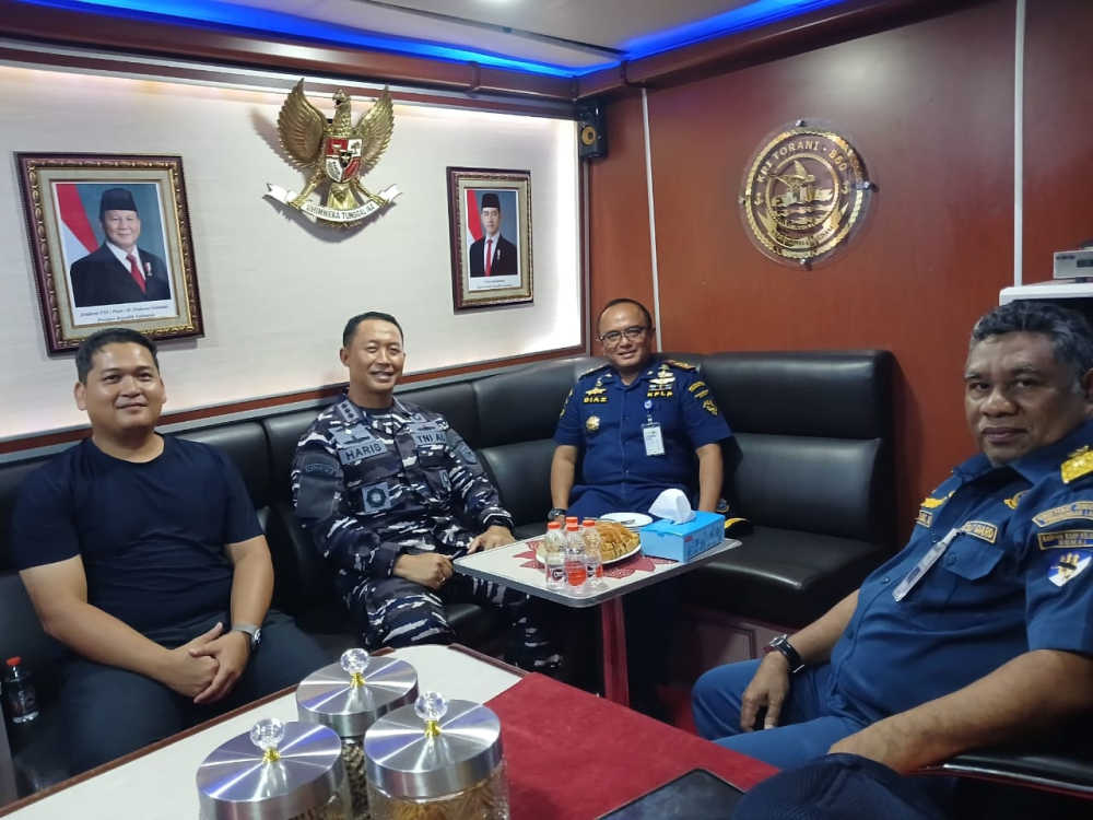Kepala Kantor Kesyahbandaran dan Otoritas Pelabuhan Kelas I Dumai&nbsp;melakukan Kegiatan Kunjungan Silaturahmi ke Markas Komando Pangkalan TNI Angkatan Laut Dumai