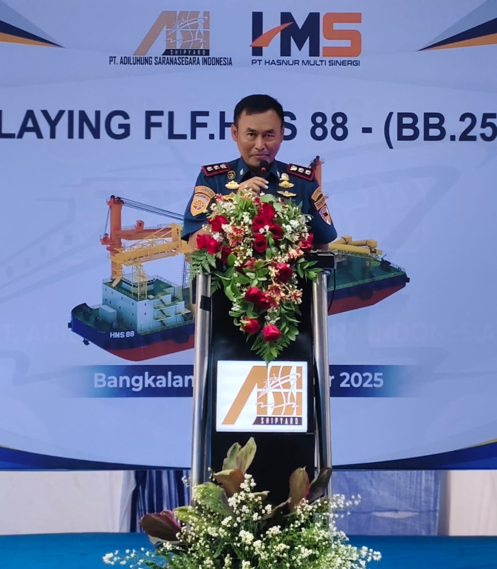 Peletakan Lunas Kapal FLF HMS 88, Simbol Sinergi Galangan Nasional