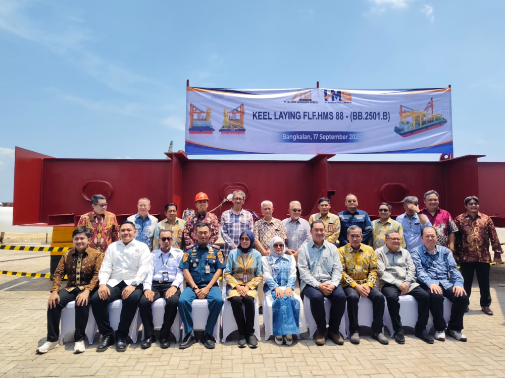 Peletakan Lunas Kapal FLF HMS 88, Simbol Sinergi Galangan Nasional