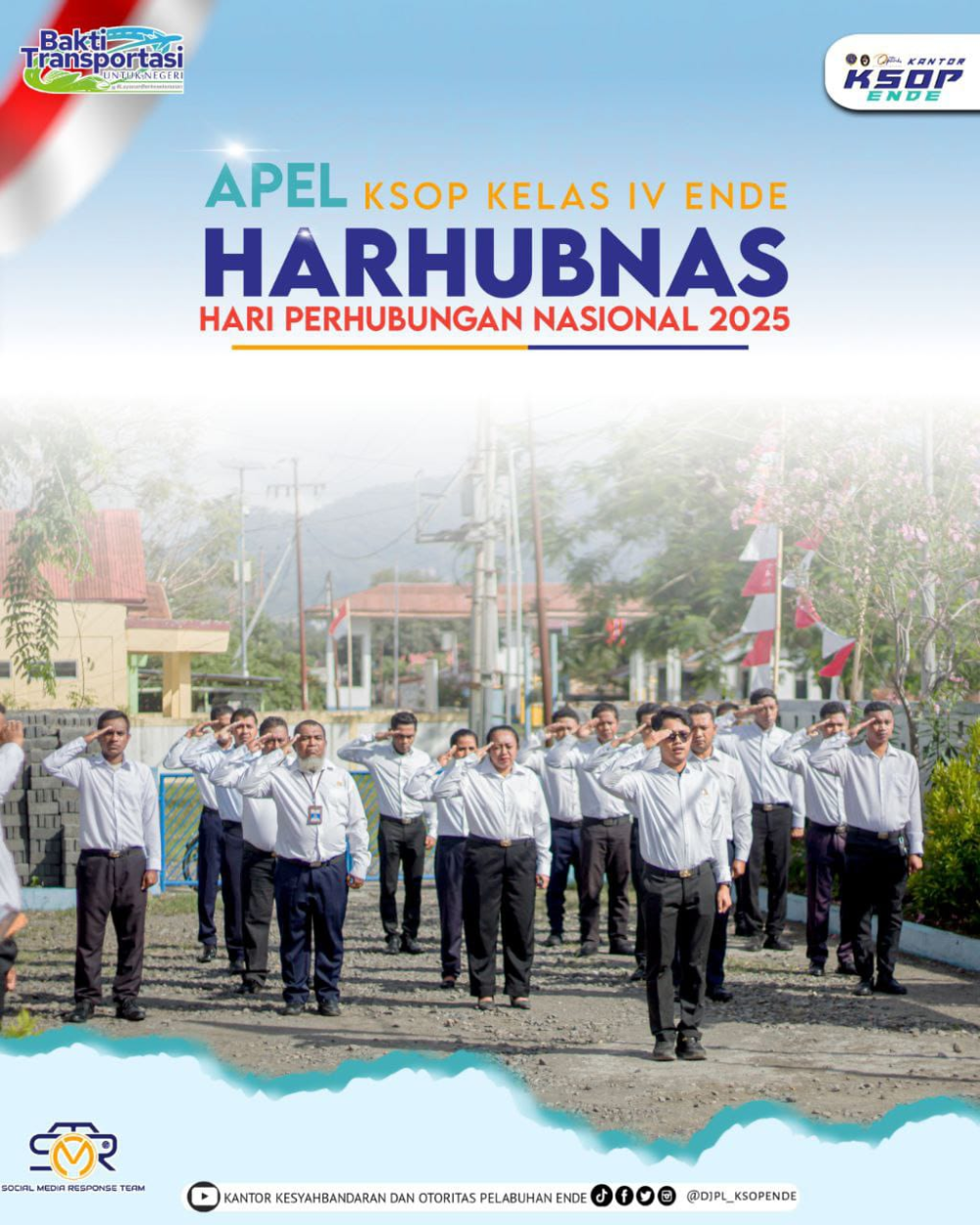 APEL PAGI KANTOR KSOP KELAS IV ENDE DALAM RANGKA HARI PERHUBUNGAN NASIONAL 2025