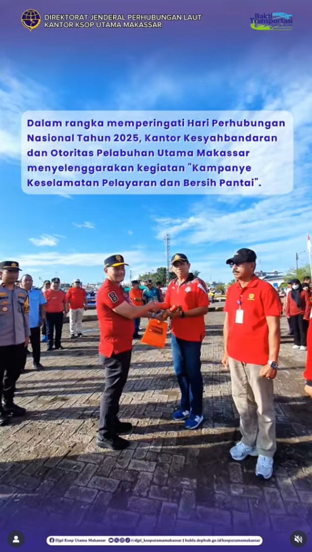 Kampanye Keselamatan Pelayaran & Bersih Pantai Dalam Rangka Memperingati Hari Perhubungan Nasional 2025