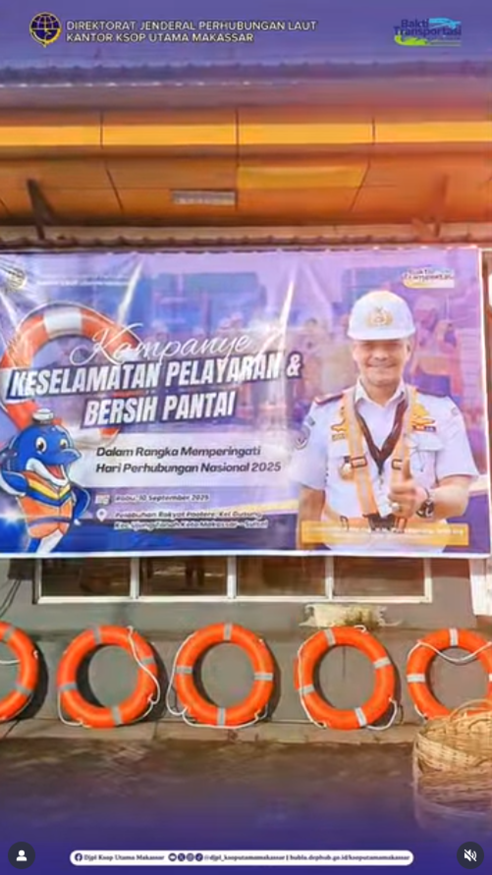 Kampanye Keselamatan Pelayaran & Bersih Pantai Dalam Rangka Memperingati Hari Perhubungan Nasional 2025