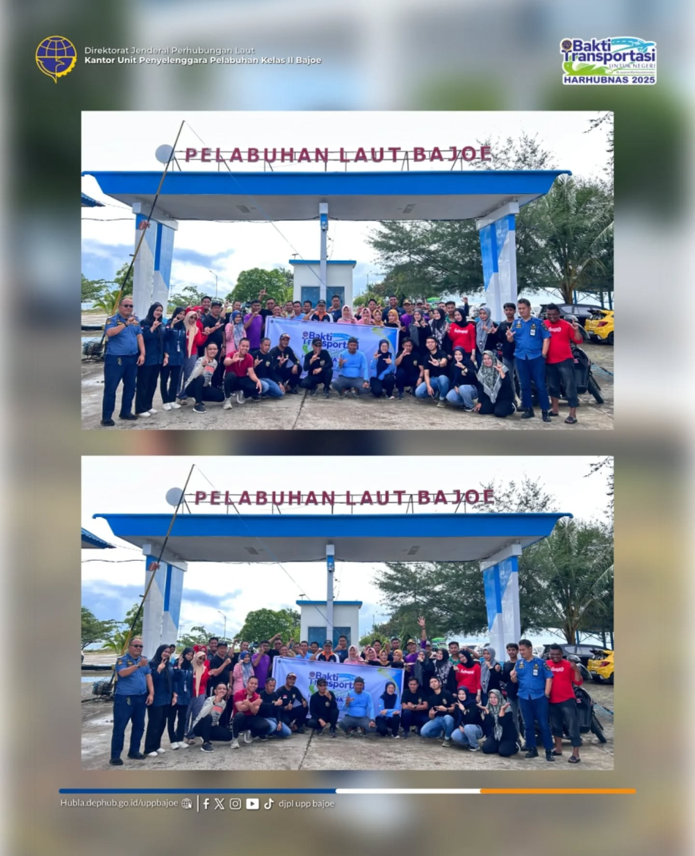 BERSIH PANTAI PELABUHAN RAKYAT UPP BAJOE