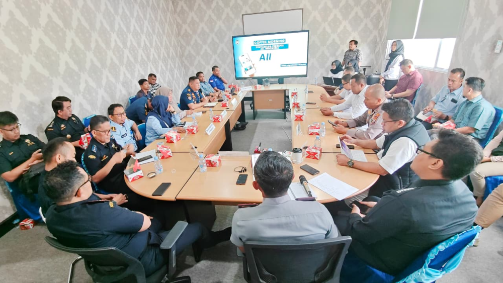 KANTOR KSOP KELAS I DUMAI MENGHADIRI KEGIATAN Coffee Morning di Kantor Imigrasi Kelas I TPI Dumai dengan tema Penyamaan Persepsi Aplikasi All Indonesia