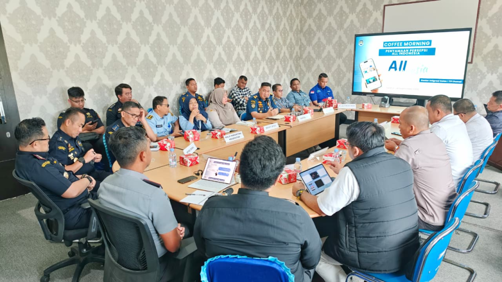 KANTOR KSOP KELAS I DUMAI MENGHADIRI KEGIATAN Coffee Morning di Kantor Imigrasi Kelas I TPI Dumai dengan tema Penyamaan Persepsi Aplikasi All Indonesia