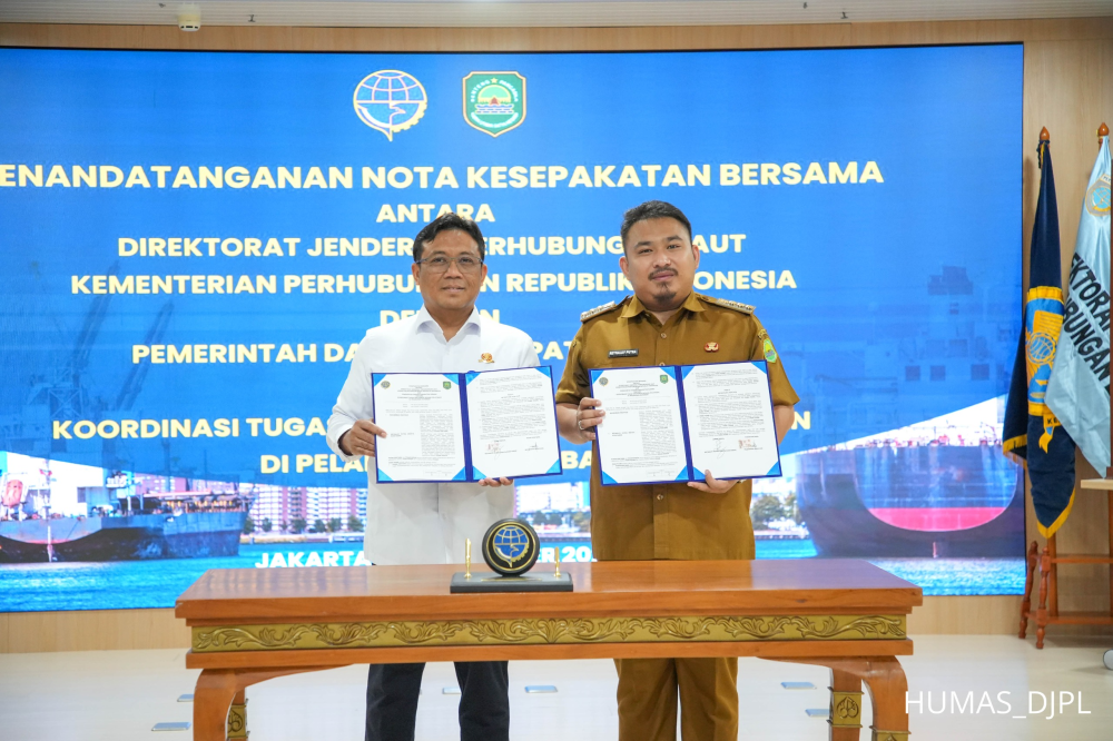 KEMENHUB DAN PEMKAB SUBANG TANDATANGANI KESEPAKATAN PERKUAT PERAN PELABUHAN PATIMBAN