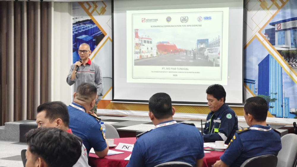 Kantor KSOP Kelas I Dumai Membuka Kegiatan Exercise ISPS Code  Pemeliharaan Pernyataan Pemenuhan Fasilitas Pelabuhan (SoCPF)  Milik PT IVO MAS TUNGGAL
